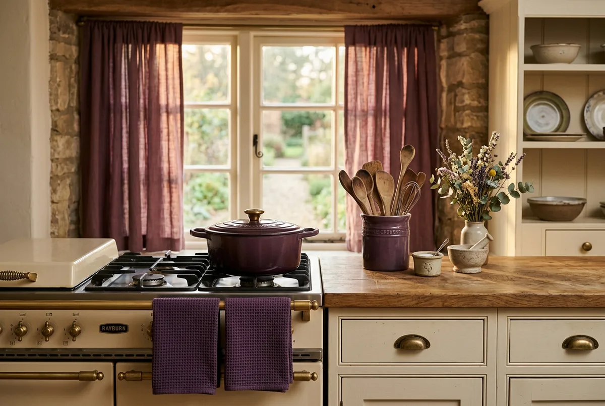 Aubergine Kitchen Decor: Plum & Eggplant Accents for a Cozy Cottagecore Kitchen (2026)