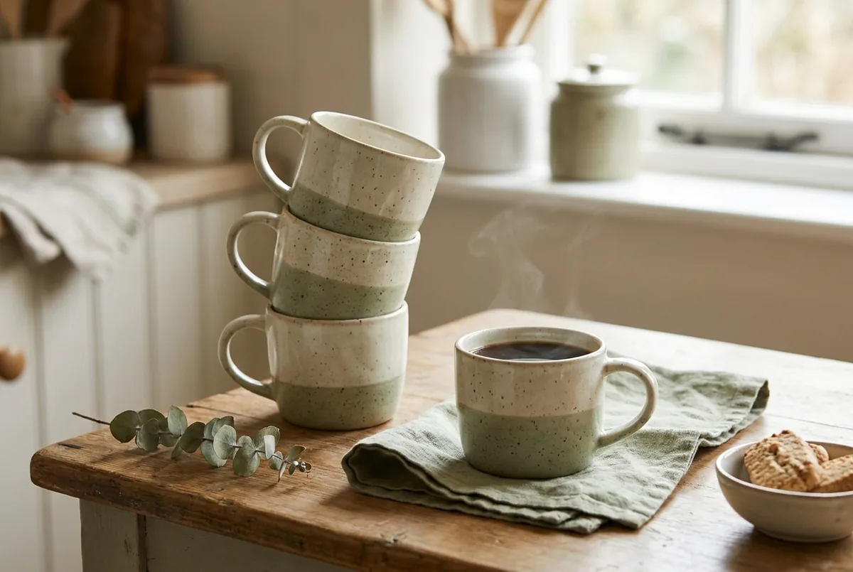 The Best Speckled Stoneware Mugs for a Cozy Cottagecore Kitchen