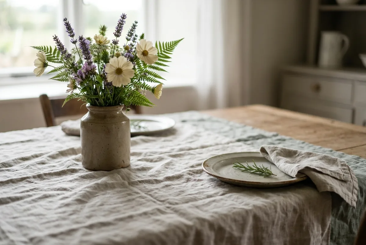The Best Washed Linen Tablecloths for a Cottagecore Table